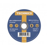 Technics Круг (диск) шліфований по металу 180x6, 3x22, 2 мм