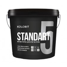 Kolorit Standart 5 Краска интерьерная латексная матовая база C (12,6 кг/9 л)