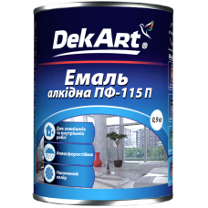 DekArt Емаль ПФ-115 жовта (0,9 кг)