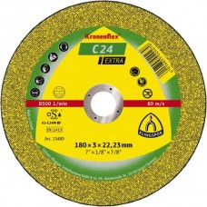 Klingspor Круг відрізний Kronenflex C 24 EX для ручної Шліфмашинки 125x2,5x22, 23 мм увігнутий (камінь)