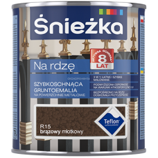 Снєжка Na Rdze R15 Грунт-емаль по іржі коричнева молотковий ефект (0,65 л)