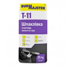 Будмайстер ТИНК-11 шпаклівка цементна старт (шар 1,5-5 мм) сіра (25 кг)