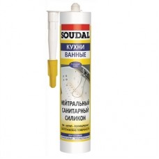 Soudal Герметик силиконовый санитарный прозрачный (300 мл)