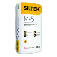 Siltek M-5 кладочна суміш для облицювальної цегли з високим водопоглинанням антрацит (25 кг)