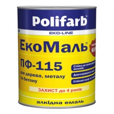 Polifarb Екомаль Емаль ПФ-115 фіолетова (0,9 кг)